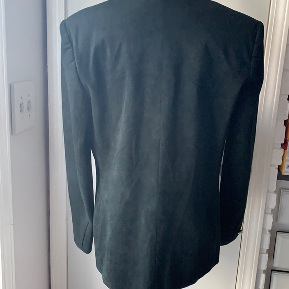 Black “suede” like studded vintage retro blazer jacket - Picture 4 of 6